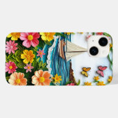 Quilled natuurtafereel met zeilboot Case-Mate iPhone case (Achterkant (horizontaal))
