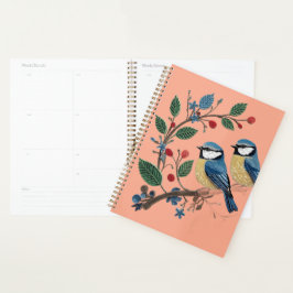 Quilling Effect Blue Tit Bird on A Vine Planner