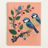 Quilling Effect Blue Tit Bird on A Vine Planner (Voorkant)