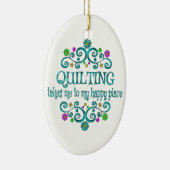 Quilling Happy Place Keramisch Ornament (Rechts)