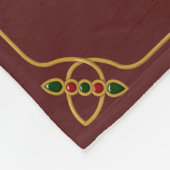 Quilling kerstvlinderbank fleece deken (Hoek)