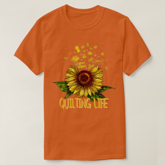 Quilling Life Love Sun Flower T-shirt (Design voorkant)
