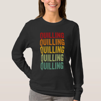 Quilling Quilling Hobbymatige Regenboog Ontwerp T-shirt