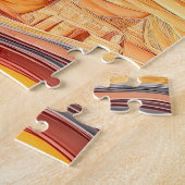 Quilling Sunset bij Piramides en Sfinx Legpuzzel (Zijkant)