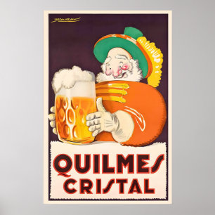 Quilmes Cristal Bier Dranken Mauzan Wijn Drank Poster