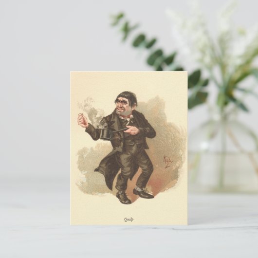 Quilp by Kyd van Dickens' The Old Curiosity Shop Briefkaart (Staand voorkant)