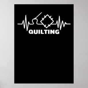 Quilpulspremium   Funny Quilting Lovers Poster