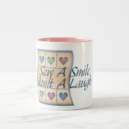Quilt a Laugh Tweekleurige Koffiemok
