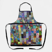 QUILT All-Over Print Apron Schort (Voorkant)