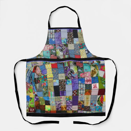 QUILT All-Over Print Apron Schort (Voorkant)