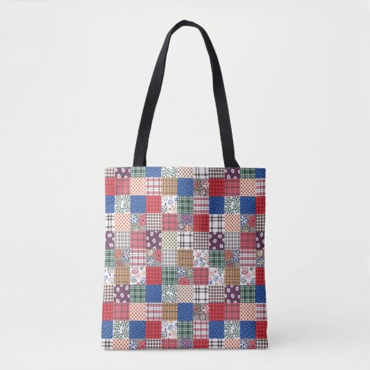  Quilt All-Over-Print Canvas tas (Voorkant)