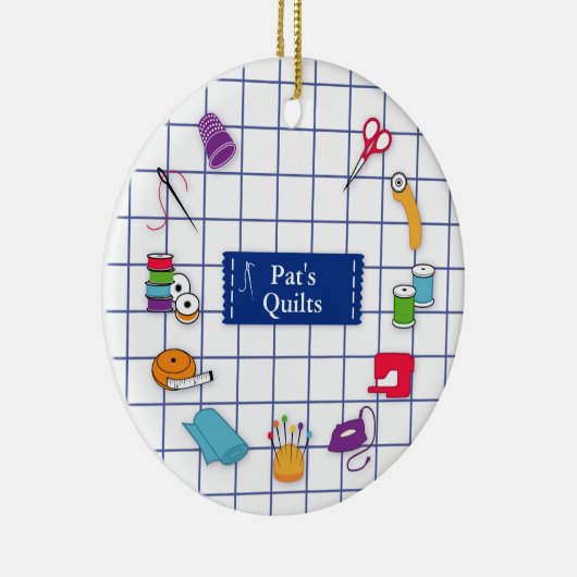 Quilt and Sew Time Ornament (Rechts)