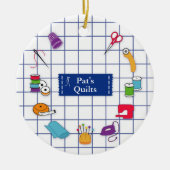 Quilt and Sew Time Ornament (Voorkant)