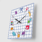 Quilt and Sew Time Vierkante Klok (Hoek)