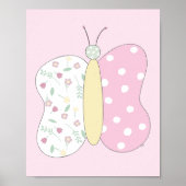 Quilt Art Print Set: Butterfly Pink Gallery Wall (Voorkant)