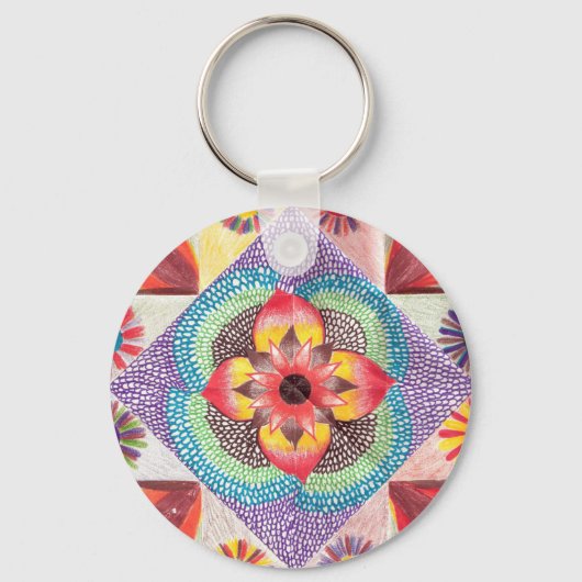 Quilt Art van Skinny Botten Sleutelhanger (Voorkant)
