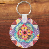 Quilt Art van Skinny Botten Sleutelhanger (Voorkant)