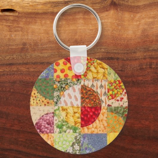 Quilt Block 7 Sleutelhanger (Voorkant)