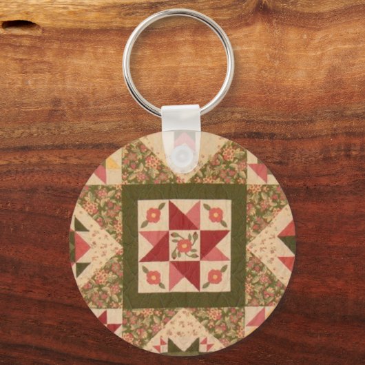 Quilt Block 8 Sleutelhanger (Voorkant)