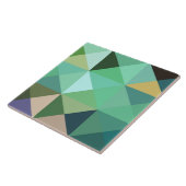 Quilt Block Aqua Blue Trivet Tile Tegeltje (Zijkant)