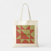 Quilt Block Market Tote Bag Shopping Bag  (Achterkant)