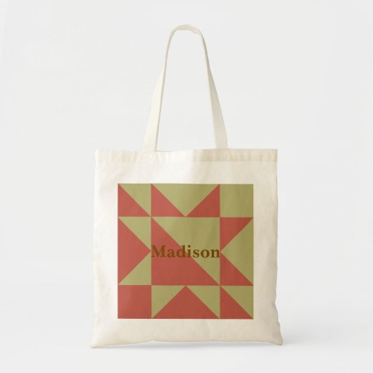 Quilt Block Market Tote Bag Shopping Bag  (Voorkant)