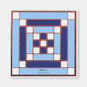 Quilt Block Pattern "Alabama" Magnet (Voorkant)