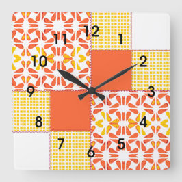 Quilt Block Pattern "Autumn Tints" Vierkante Klok