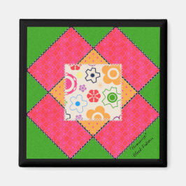 Quilt Block Pattern "Nonsense" Magnet