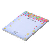 Quilt Block Periwinkle Lavendar Notitieblok (Linkerzijde)