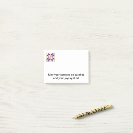 Quilt Block Post-it Note B (Op bureau)