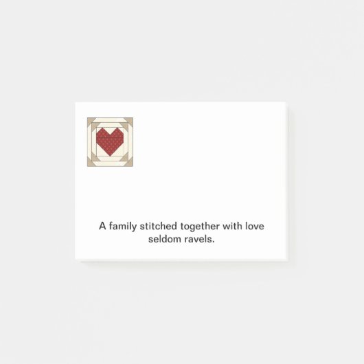 Quilt Block Post-it Note C (Voorkant)