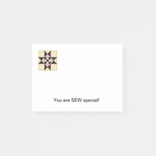 Quilt Block Post-it Notes E (Voorkant)