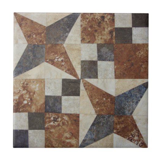 Quilt Block Tile Tegeltje (Voorkant)