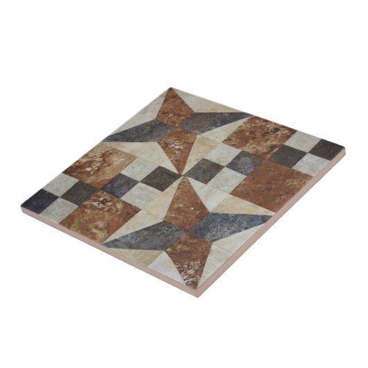 Quilt Block Tile Tegeltje (Zijkant)