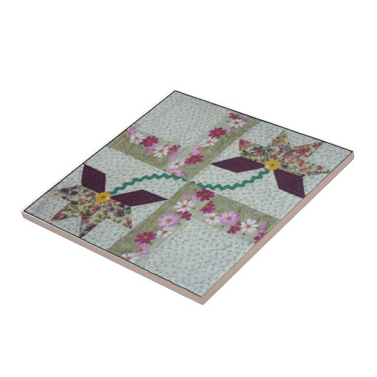 Quilt Block Tile Tegeltje (Zijkant)
