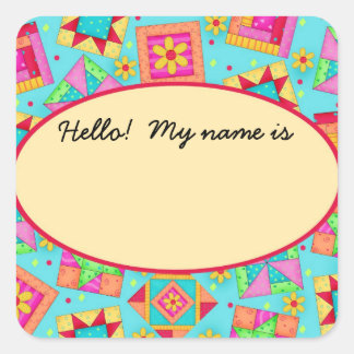 Quilt Blocks Naam Tag of Label wijzigen