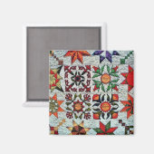 Quilt Bloemen Magneet (Voorkant / Achterkant)