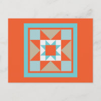 Quilt Briefkaart - Martha Washington Star
