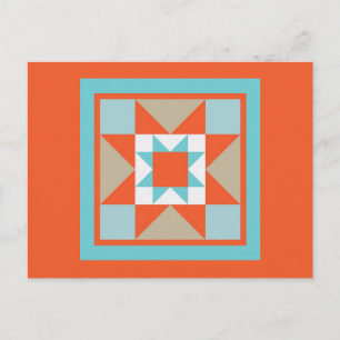 Quilt Briefkaart - Martha Washington Star