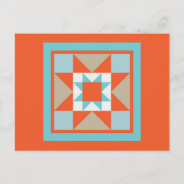 Quilt Briefkaart - Martha Washington Star