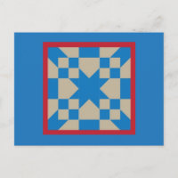 Quilt Briefkaart - Road naar Oklahoma