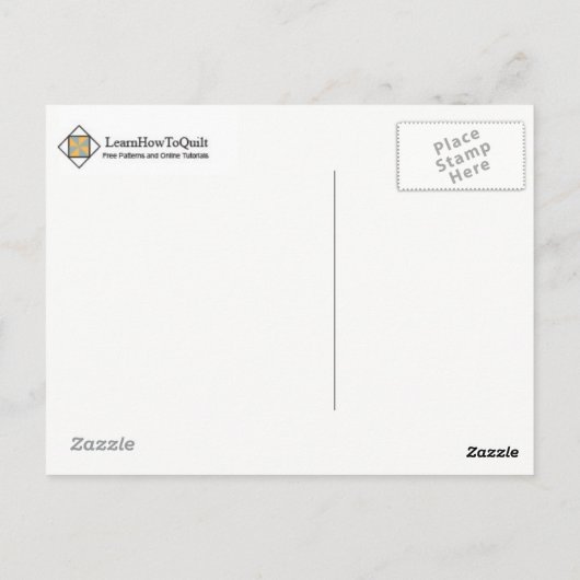 Quilt Briefkaarten - De Ohio Star (Achterkant)