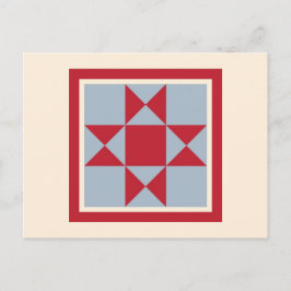 Quilt Briefkaarten - De Ohio Star
