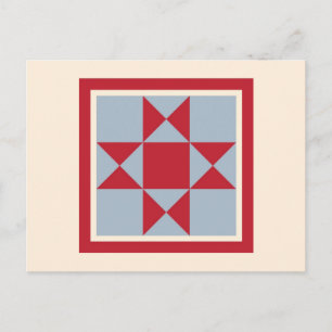 Quilt Briefkaarten - De Ohio Star