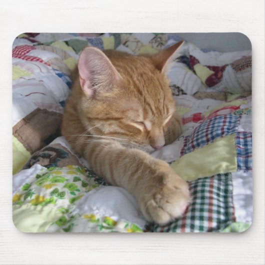 Quilt Catnap Mousepad comprimeren Muismat (Voorkant)