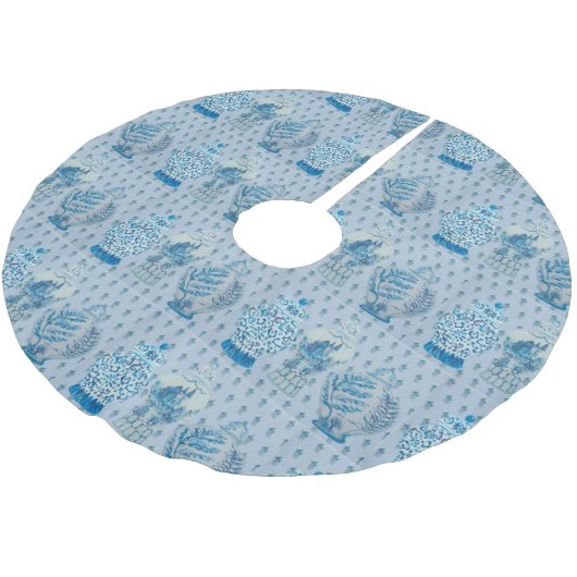 Quilt Chinoiserie Ginger Jar   Kerstboom Rok (Gekanteld)