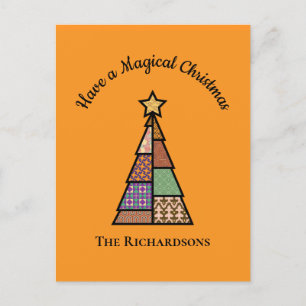 Quilt Christmas Tree Christmas Briefkaart