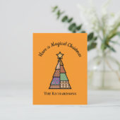 Quilt Christmas Tree Christmas Briefkaart (Staand voorkant)