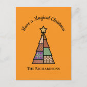 Quilt Christmas Tree Christmas Briefkaart (Voorkant)